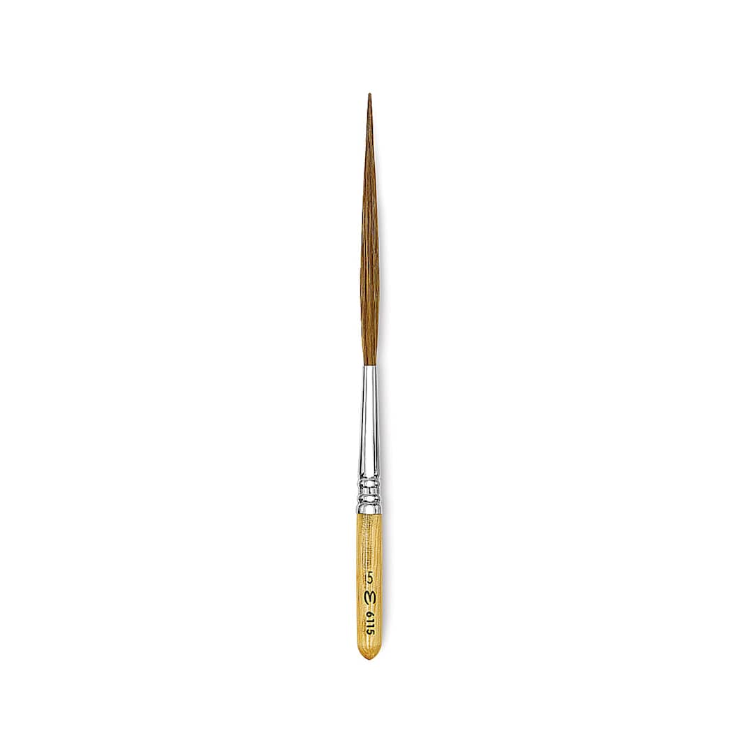 Open in modal - Escoda Light Ox Hair Brush - Extra Long Liner, Extra Short Handle, Size 5