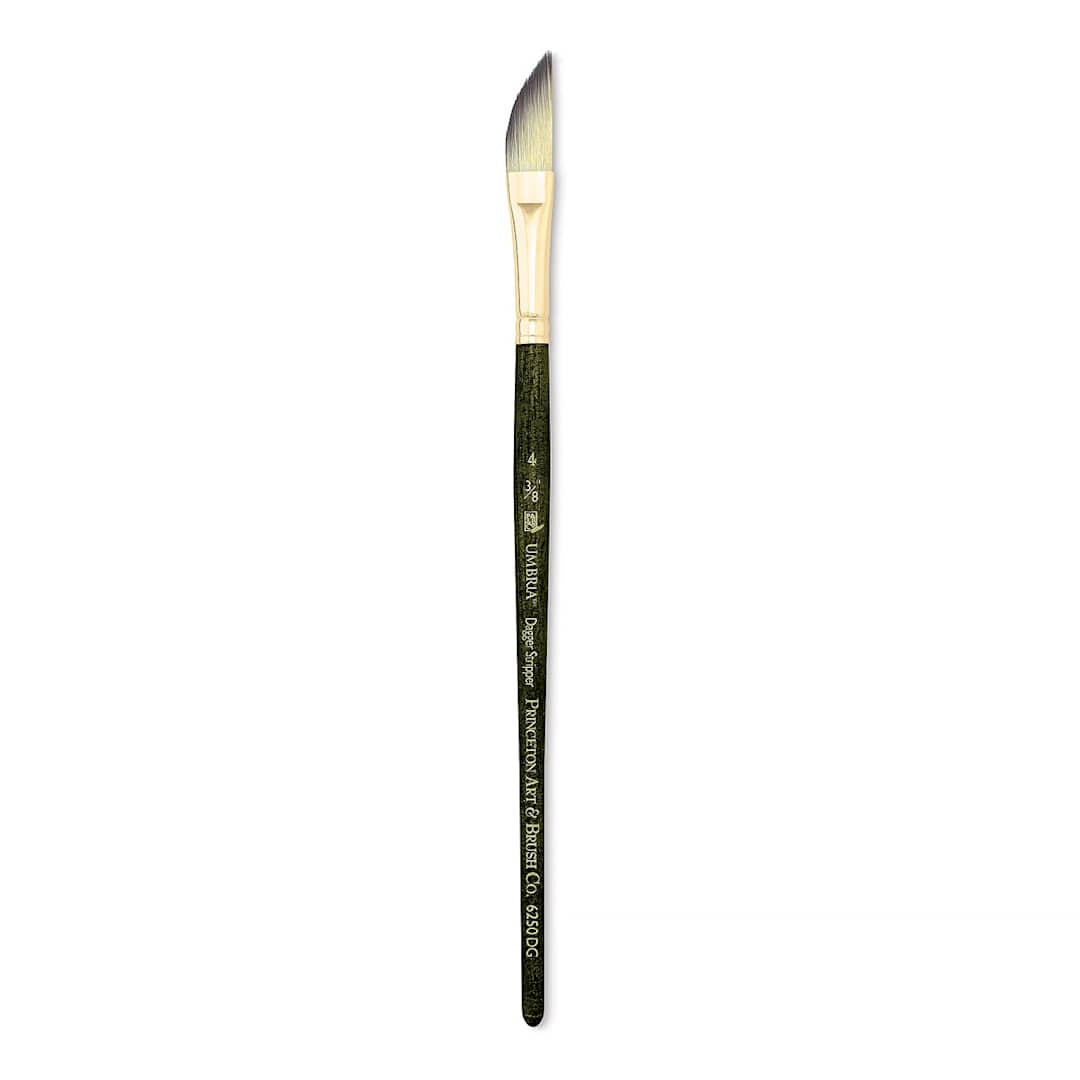 Open in modal - Princeton Umbria Brush - Dagger Striper, Short Handle, Size 4
