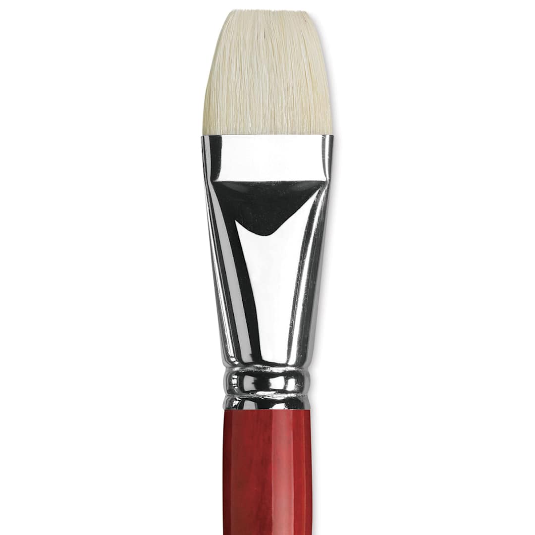 Open in modal - Da Vinci Maestro 2 Hog Bristle Brush - Bright, Long Handle, Size 20 close up