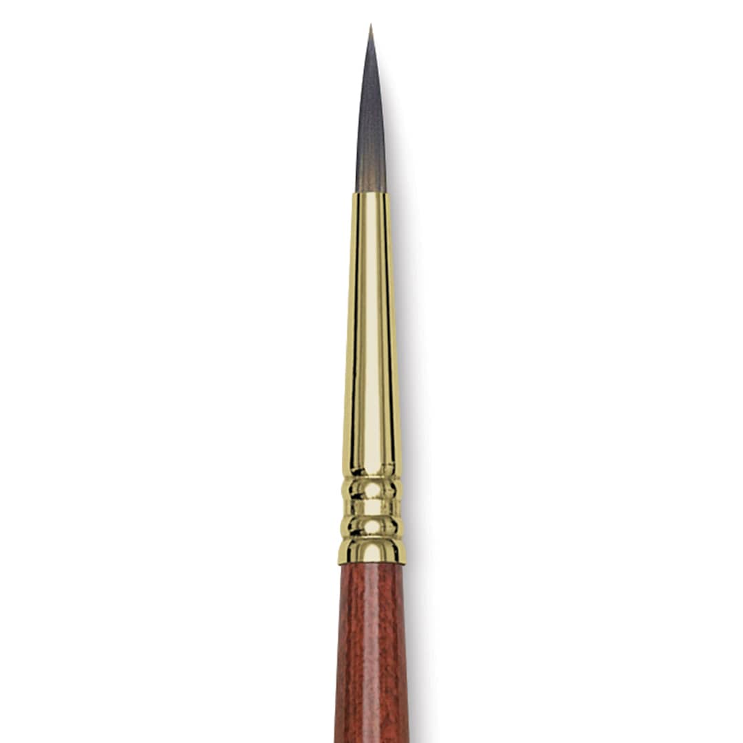 Open in modal - Blick Master Short Handle Synthetic Brush - Round, Size 4, close-up