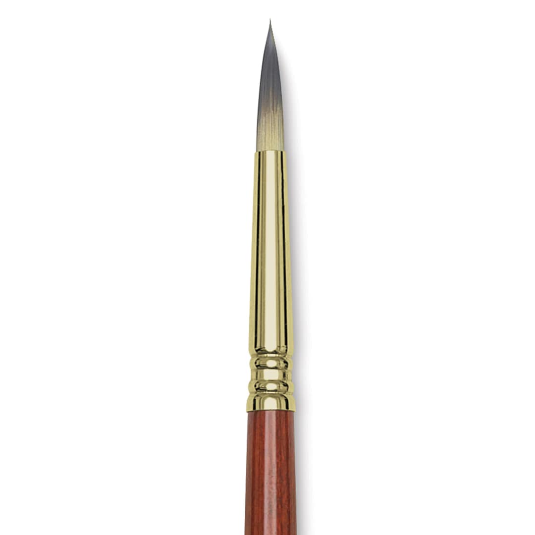 Open in modal - Blick Master Short Handle Synthetic Brush - Round, Size 8, close-up