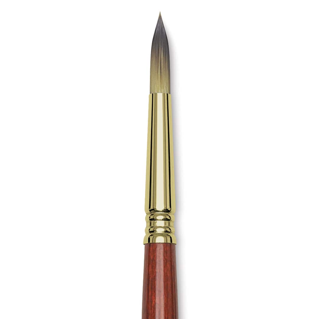 Open in modal - Blick Master Short Handle Synthetic Brush - Round, Size 10, close-up