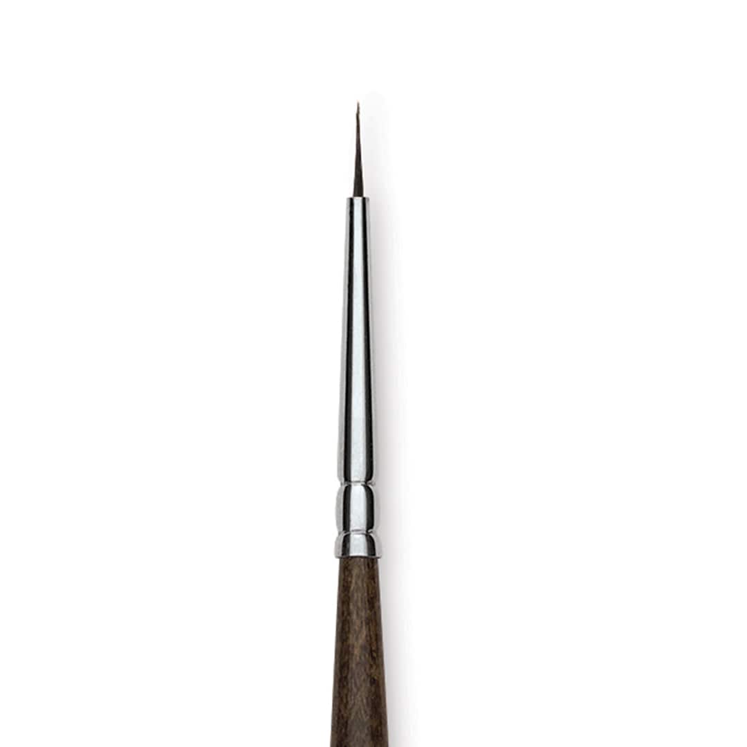 Open in modal - Blick Studio Natural Squirrel Brush - Round, Black Handle, 2/0 close up