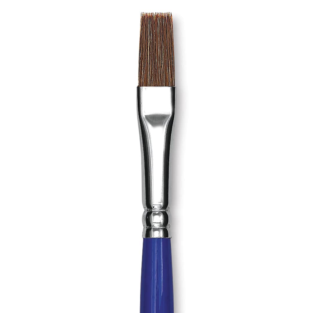 Open in modal - Blick Scholastic Pony Brush - Bright, Short Handle, Size 10 close up