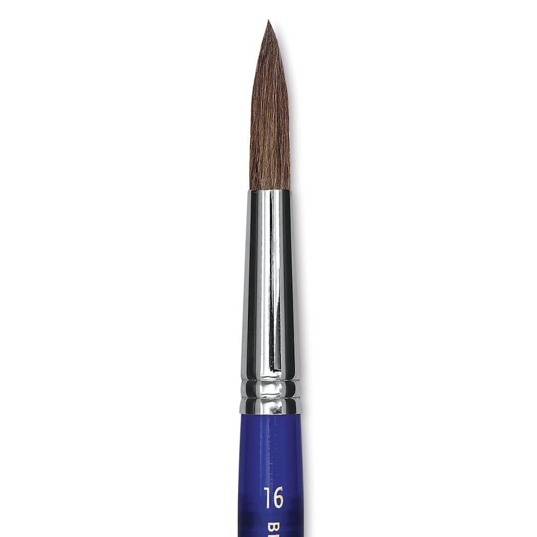 Open in modal - Blick Scholastic Ox Brush - Round, Short Handle, Size 16 close up
