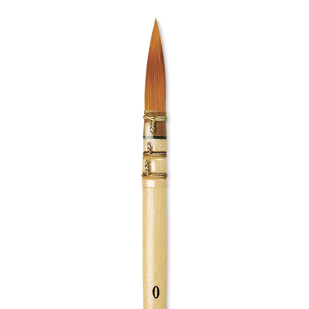 Open in modal - Da Vinci Cosmotop Spin Brush - Quill, Short Handle, Size 0 close up