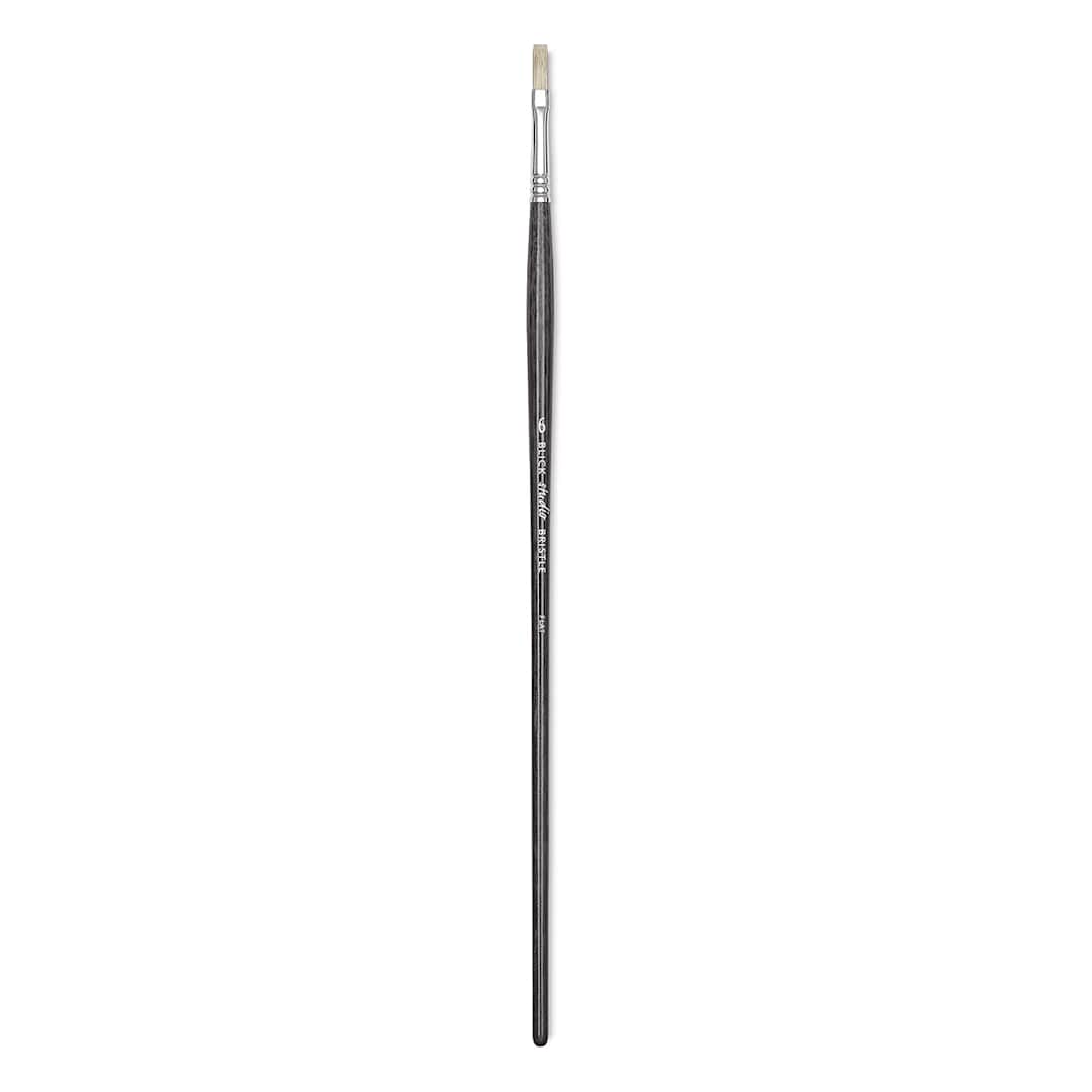 Open in modal - Blick Studio Bristle Brush - Flat, Long Handle, Size 6