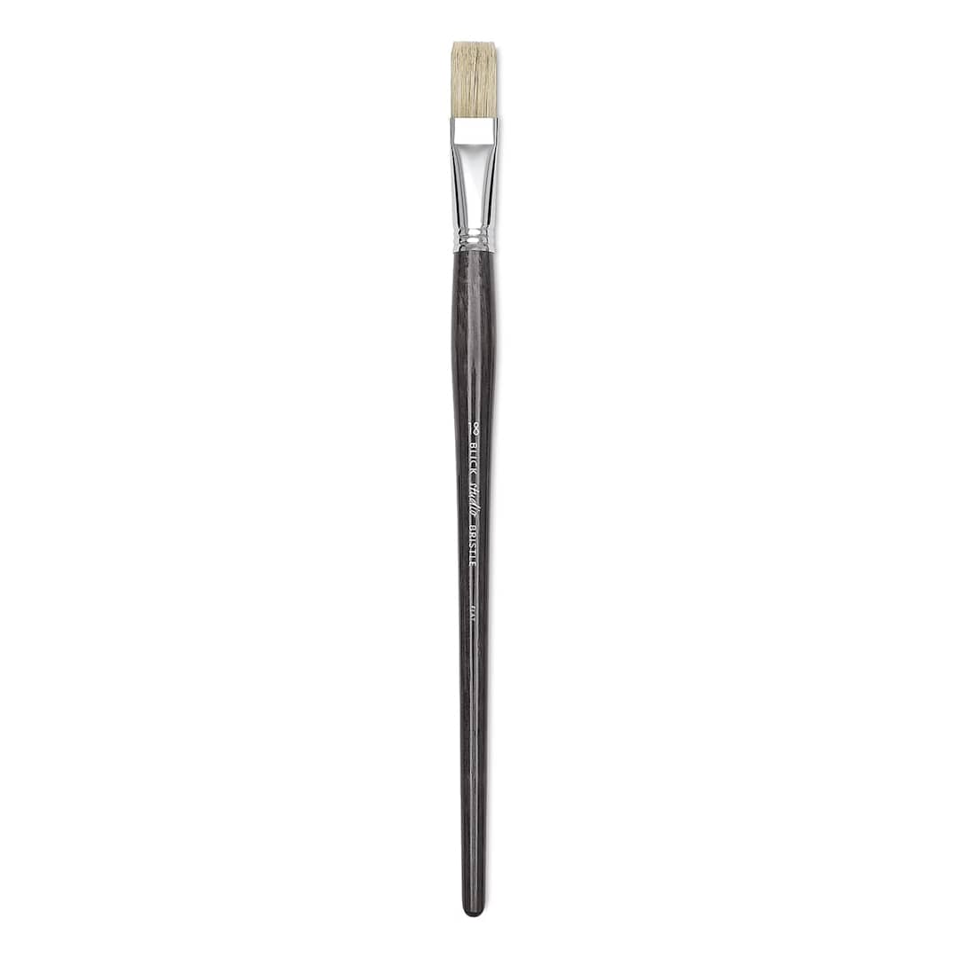 Open in modal - Blick Studio Bristle Brush - Flat, Long Handle, Size 18