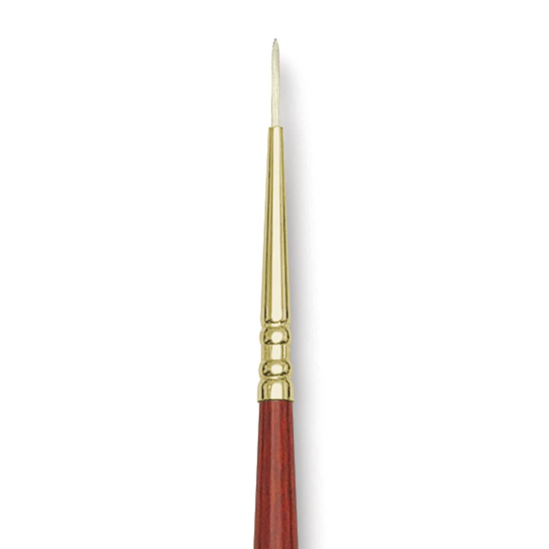Open in modal - Blick Master Bristle Brush - Round, Long Handle, Size 2/0 close up