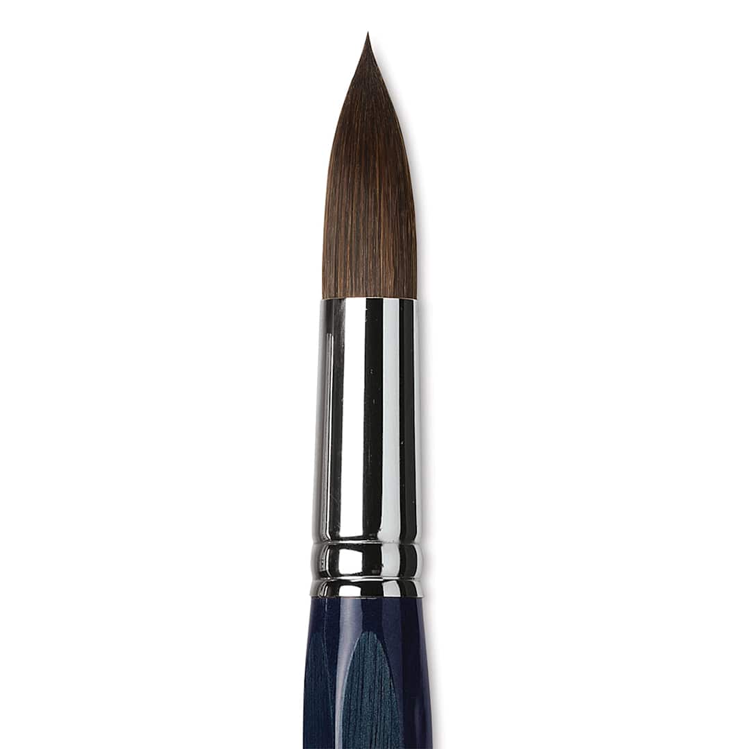 Open in modal - Da Vinci Cosmotop Sable Mix B Brush - Round, Short Handle, Size 40 close up