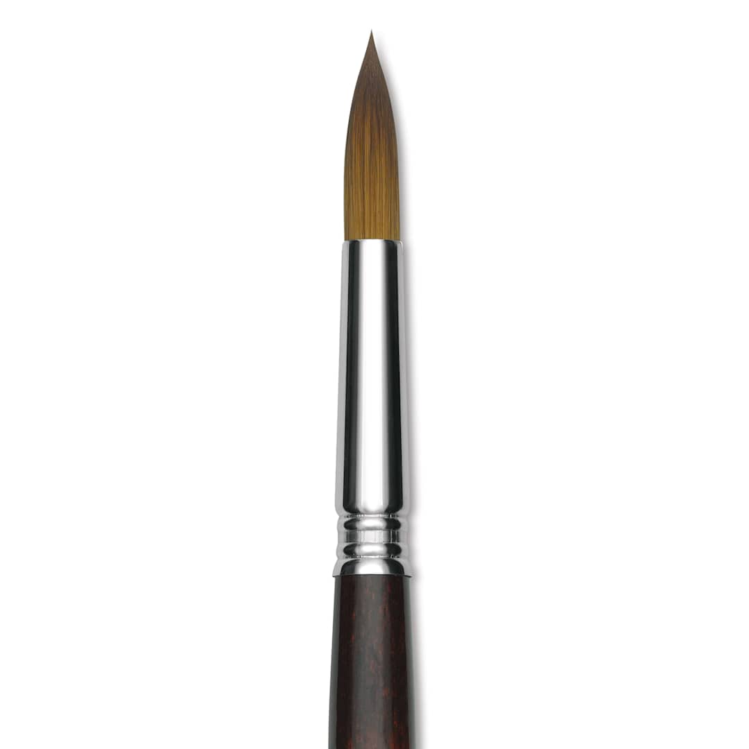 Open in modal - Escoda Prado Tame Synthetic Brush - Round, Short Handle, Size 12, close-up