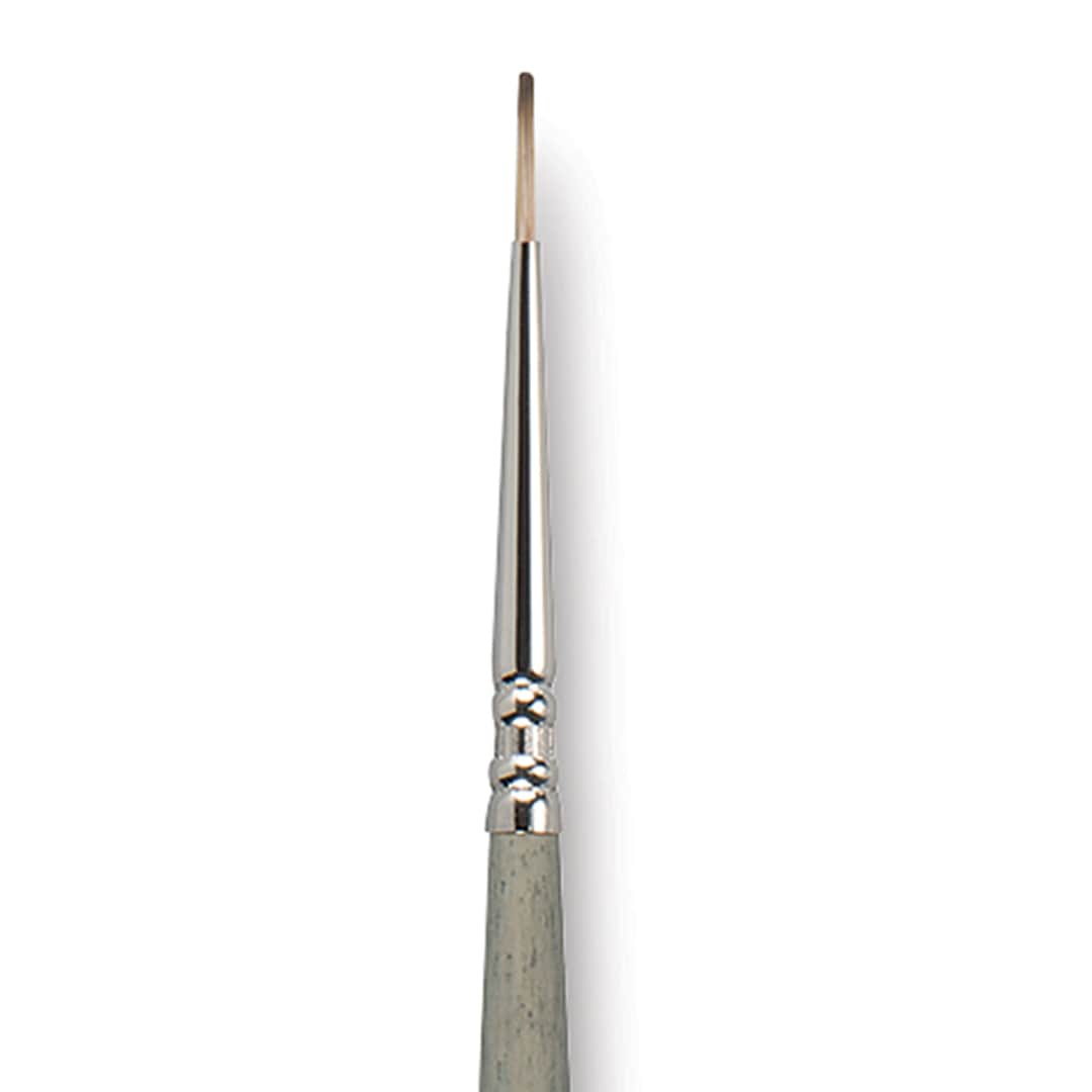 Open in modal - Escoda Tadami Synthetic Mongoose Brush - Round, Short Handle, Size 0 close up