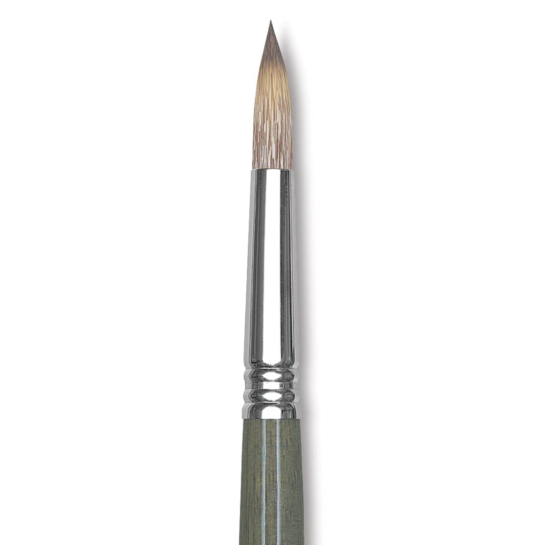 Open in modal - Escoda Tadami Synthetic Mongoose Brush - Round, Short Handle, Size 8