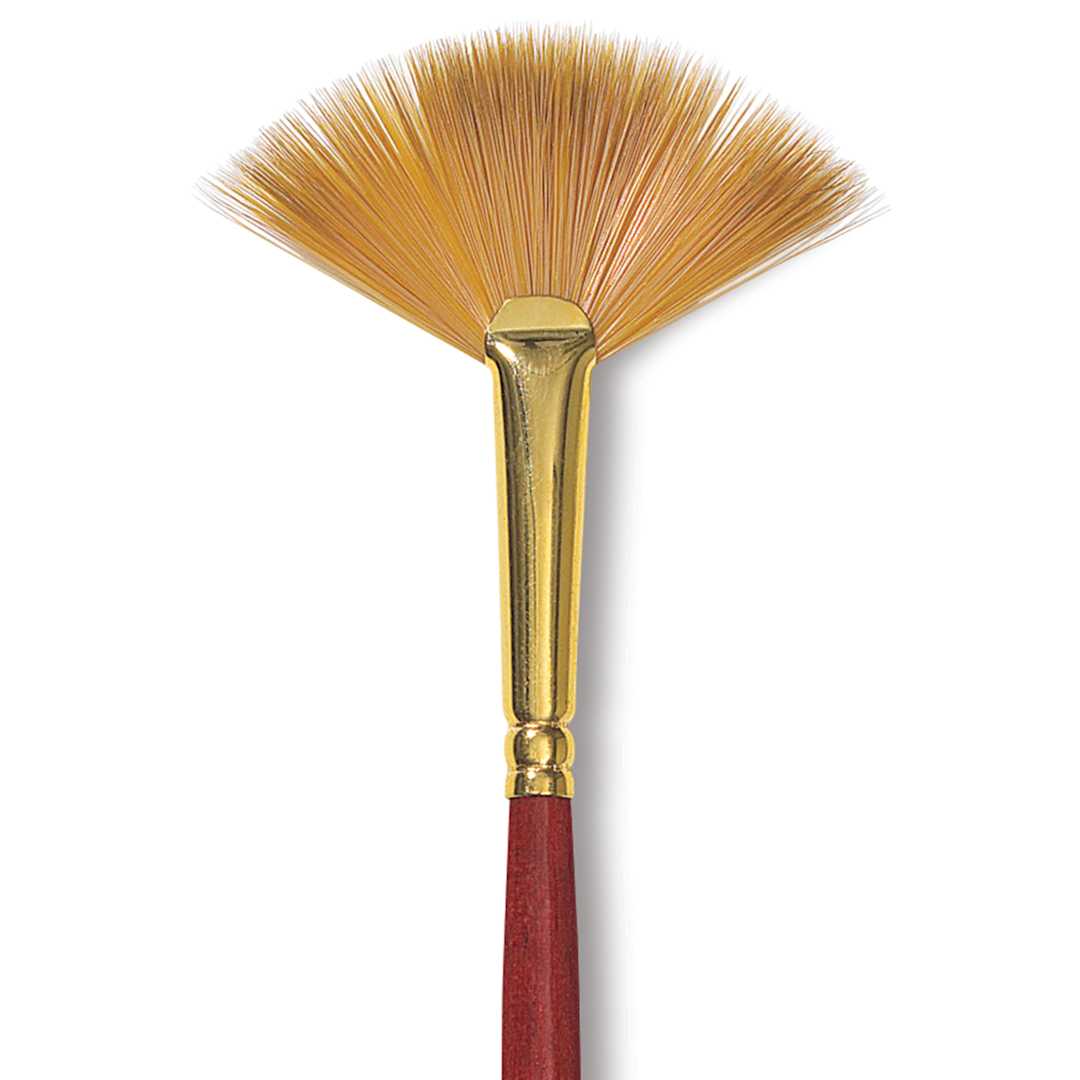 Open in modal - Princeton Heritage Sable Brush - Fan, Short Handle, Size 4, close up