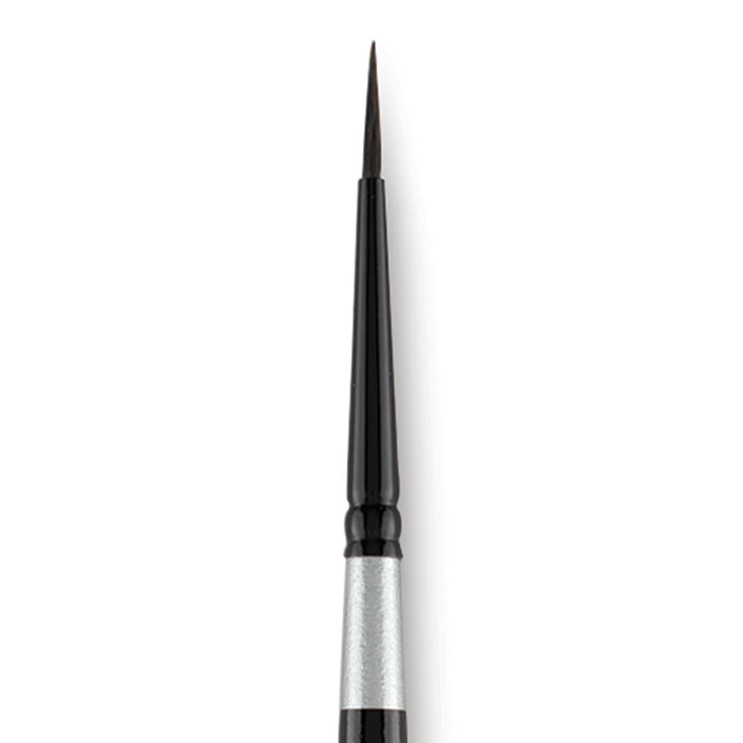 Open in modal - Silver Brush Black Velvet Brush - Round, Size 0 close up