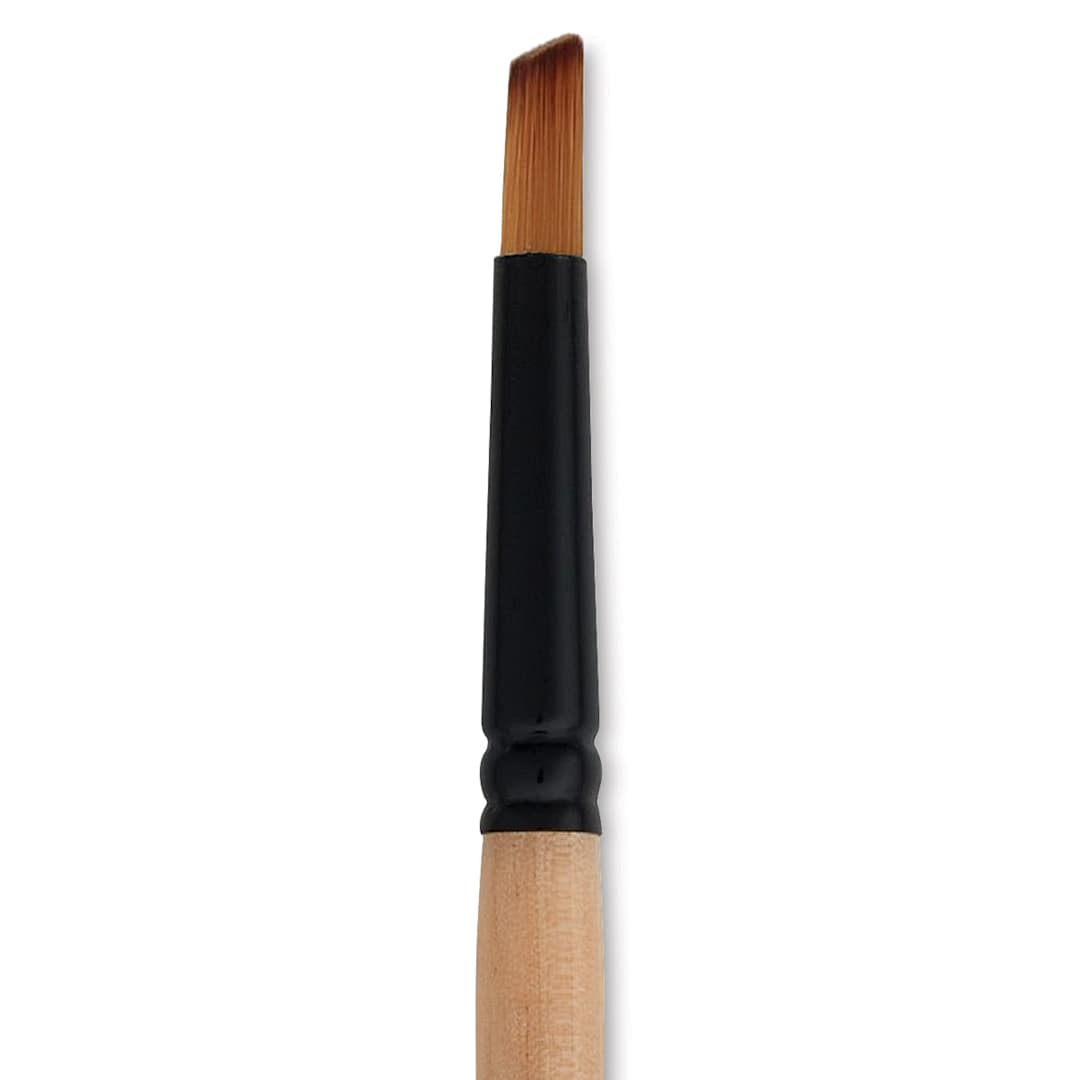 Open in modal - Dynasty Black Gold Brush - Deerfoot, Short Handle, Size 3/8"