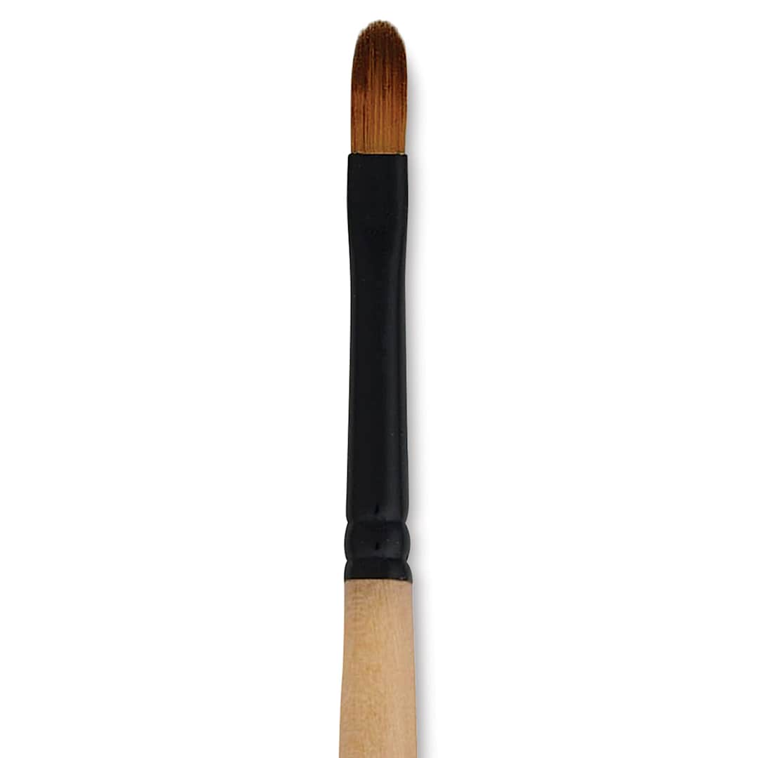 Open in modal - Dynasty Black Gold Brush - Filbert, Short Handle, Size 4 close up