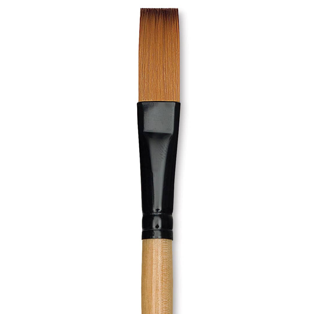 Open in modal - Dynasty Black Gold Brush - One Stroke, Short Handle, Size 1/2" close up