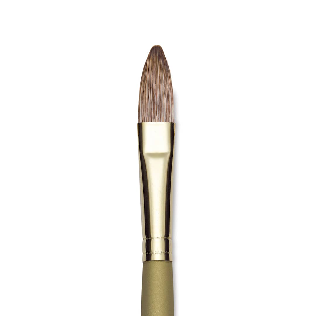 Open in modal - Princeton Synthetic Mongoose Brush - Filbert, Long Handle, Size 12 close up