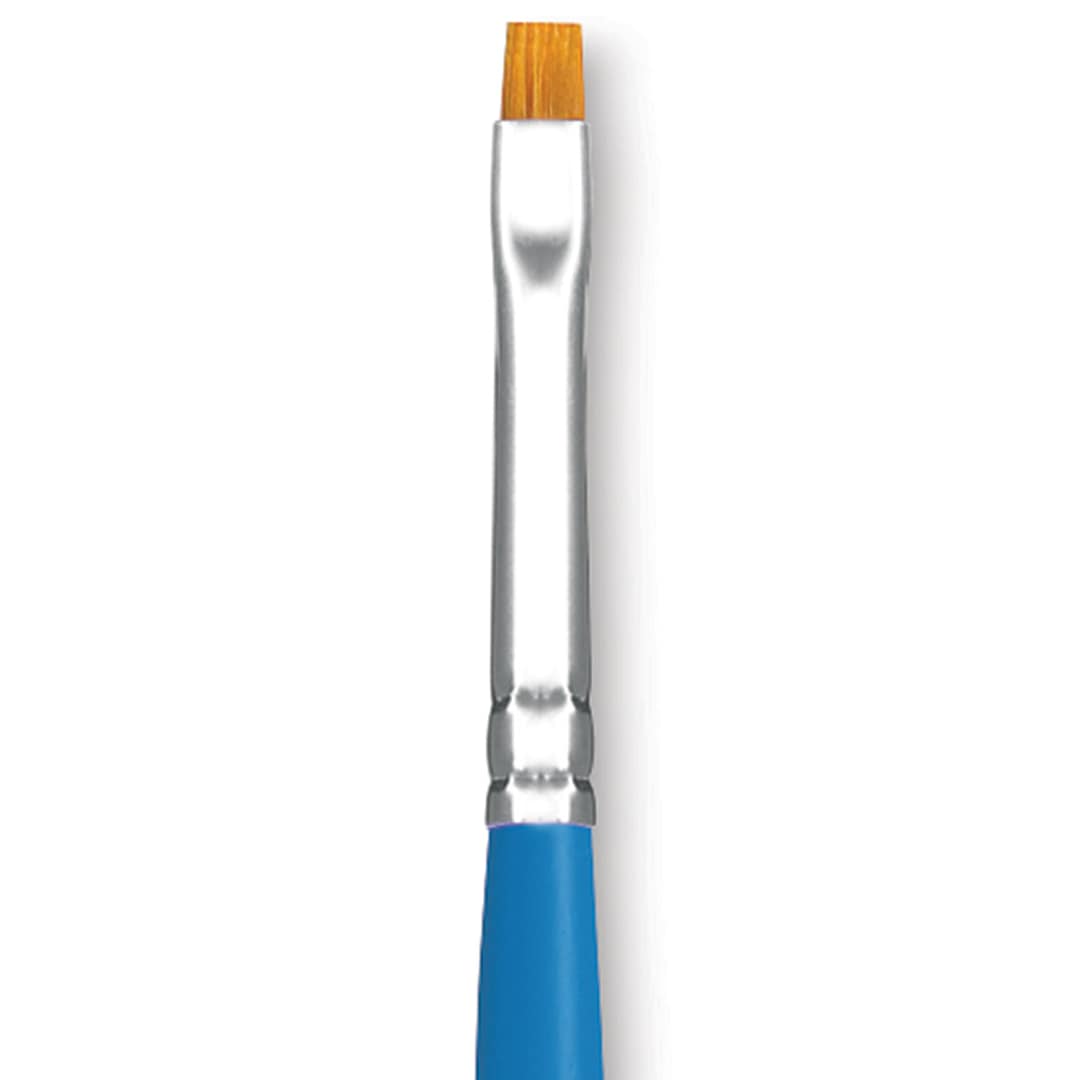 Open in modal - Princeton Select Synthetic Brush - Chisel Blender, Short Handle, Size 2 close up