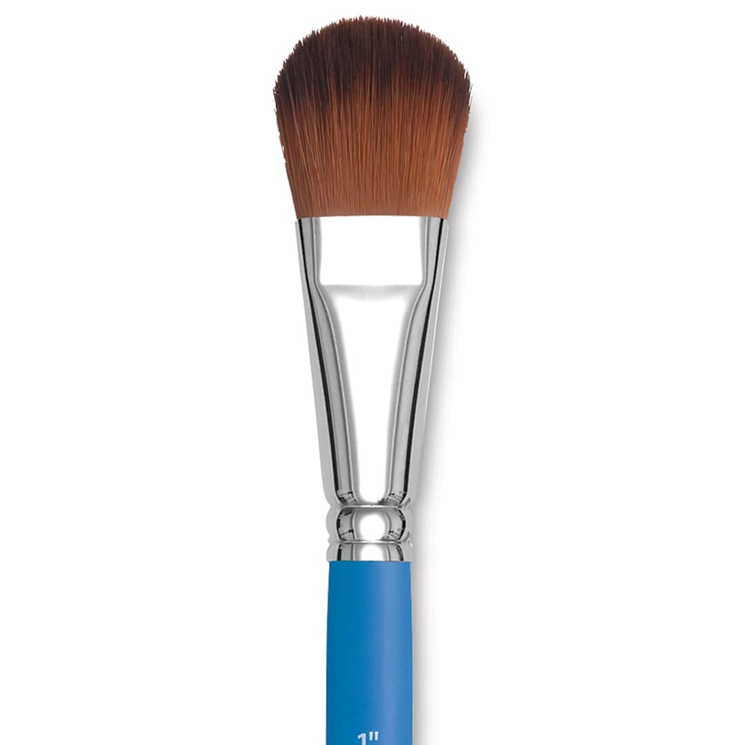 Open in modal - Princeton Select Synthetic Brush - Wave Oval Mop, Short Handle, Size 1" close up