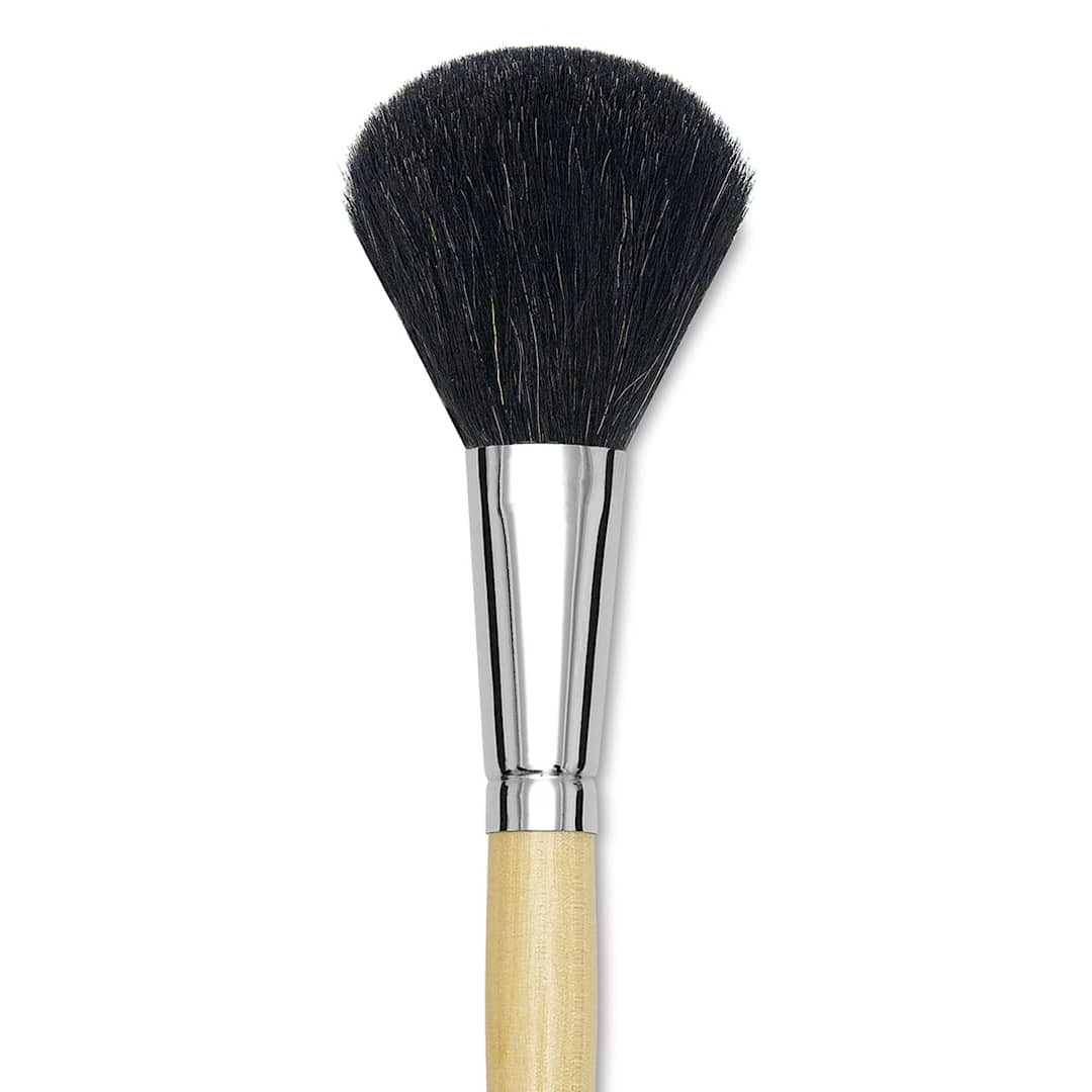 Open in modal - Dynasty Red-Letter Camel Hair Brush - Super Mop, Short Handle, Small close up
