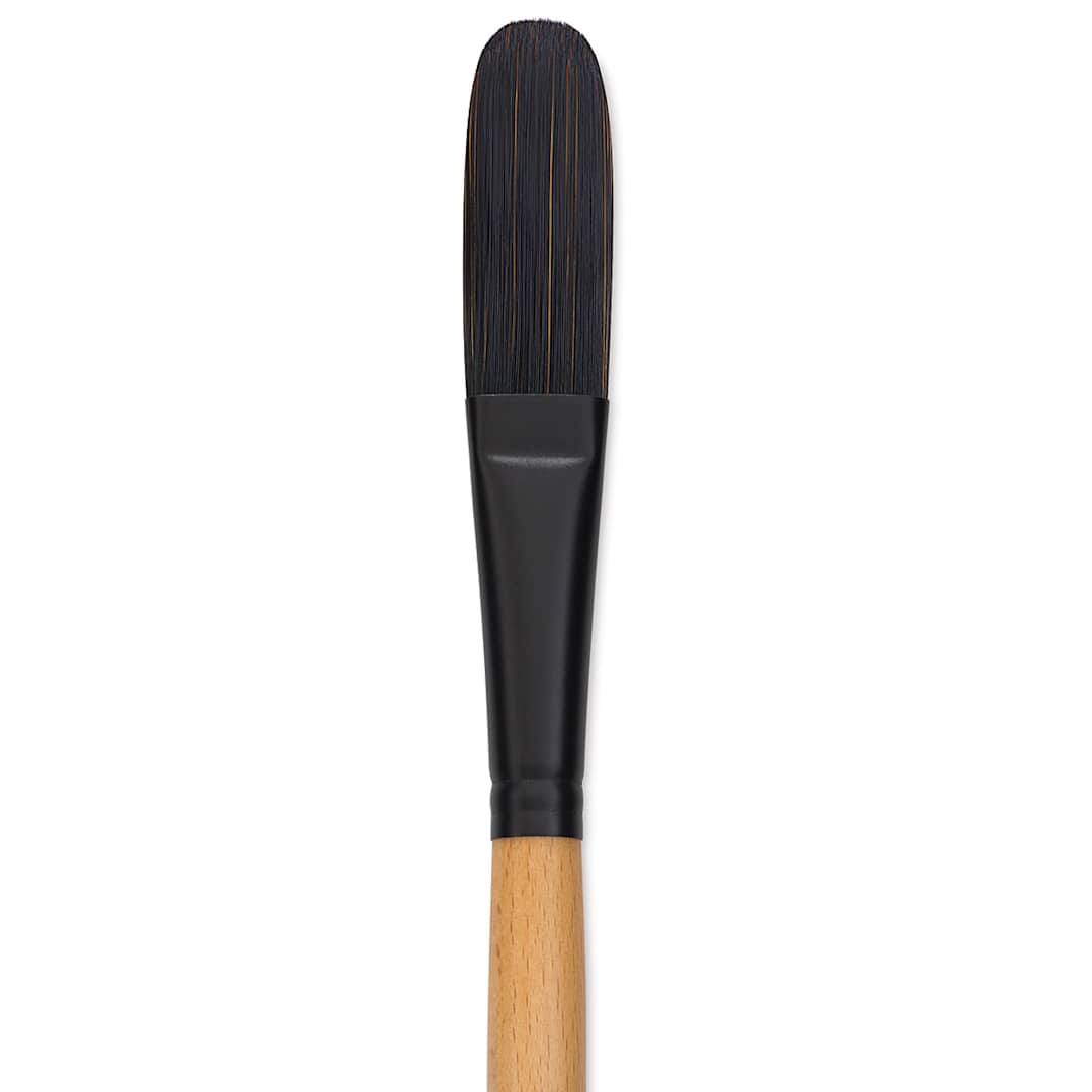 Open in modal - Princeton Catalyst Polytip Bristle Brush - Egbert, Long Handle, Size 12 close up