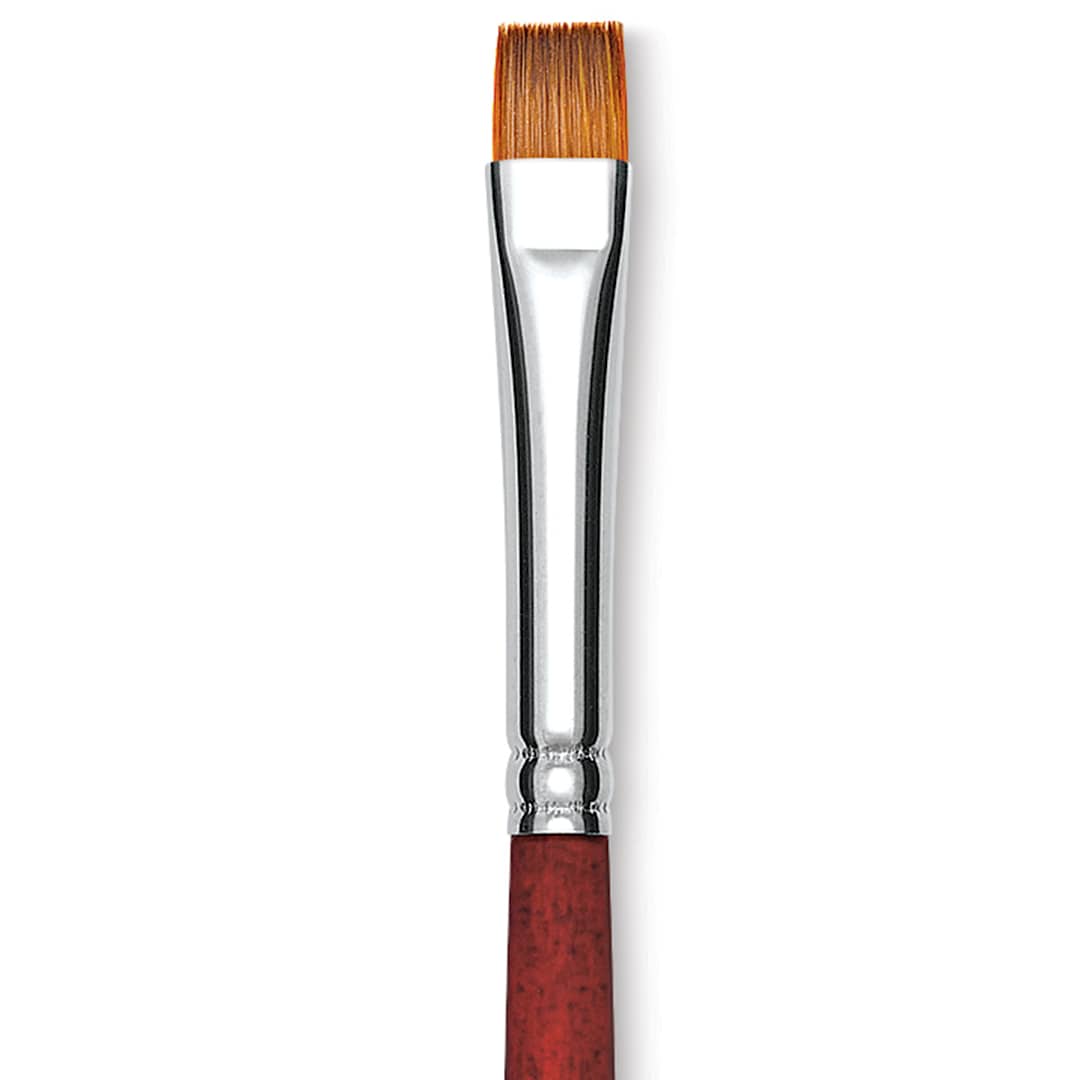 Open in modal - Princeton Velvetouch Series 3950 Synthetic Brush - Chisel Blender, Size 8 close up