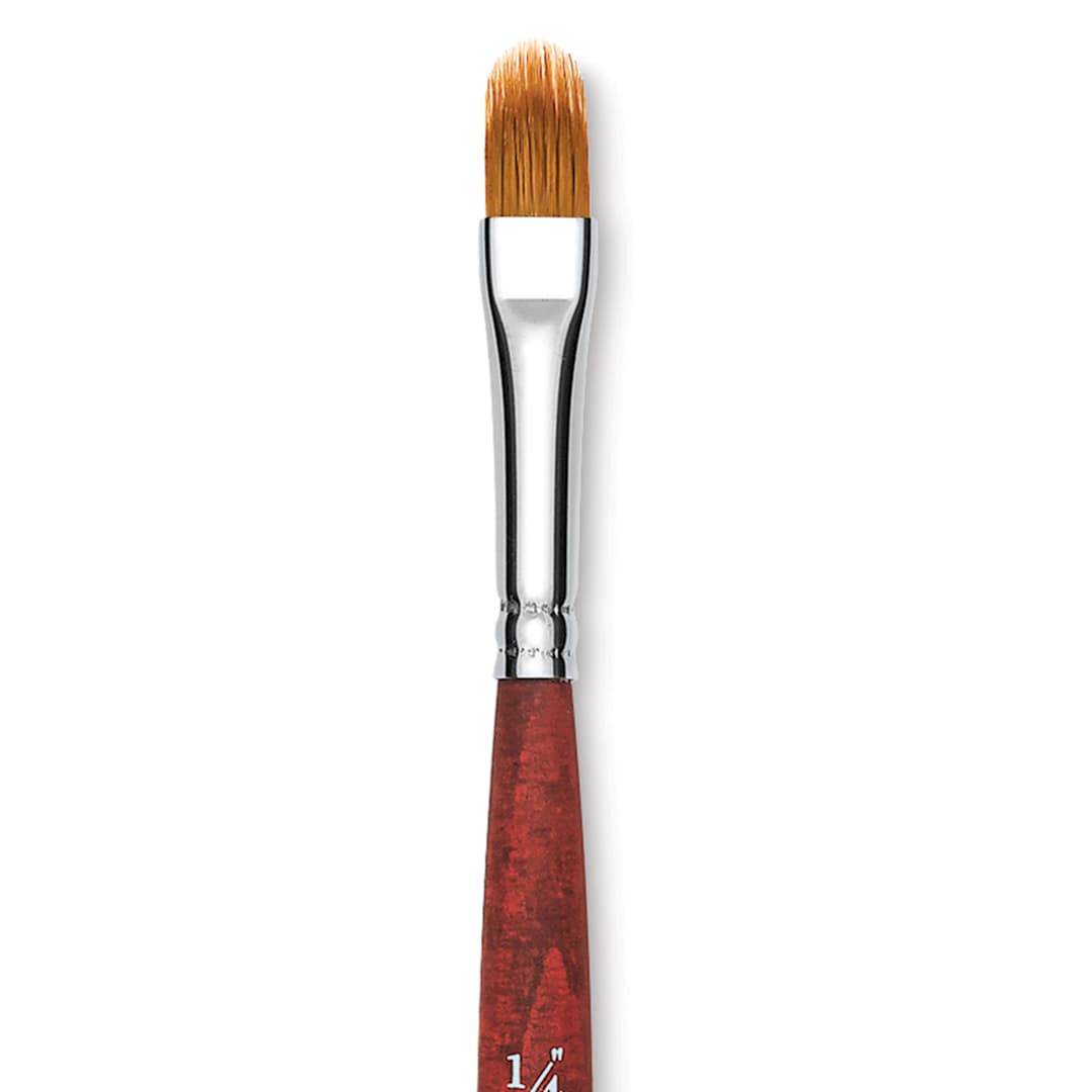 Open in modal - Princeton Velvetouch Series 3950 Synthetic Brush - Filbert Grainer, Mini, Size 1/4"