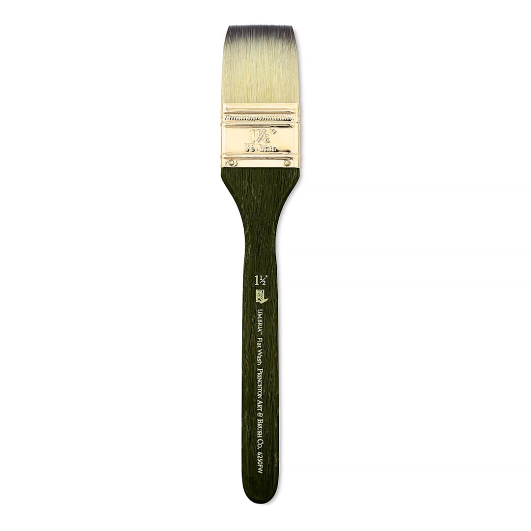 Open in modal - Princeton Umbria Brush - Flat Wash, Short Handle, Size 1-1/2"