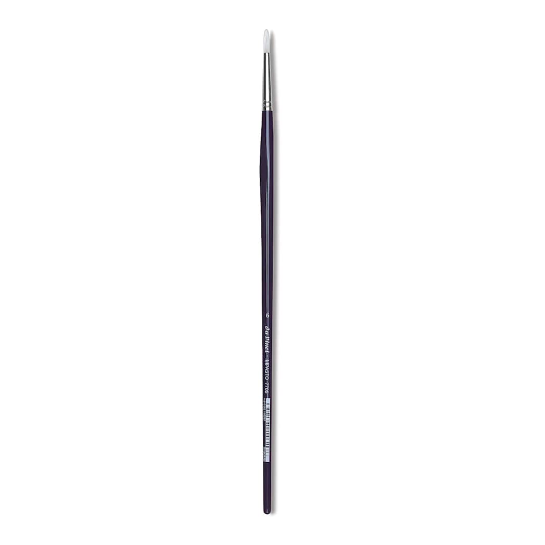 Open in modal - Da Vinci Impasto Brush - Round, Long Handle, Size 6