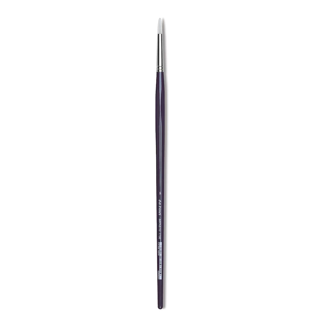 Open in modal - Da Vinci Impasto Brush - Round, Long Handle, Size 8