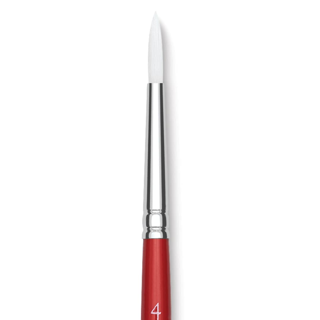Open in modal - Winsor & Newton University Brush - Round, Short Handle, Size 4