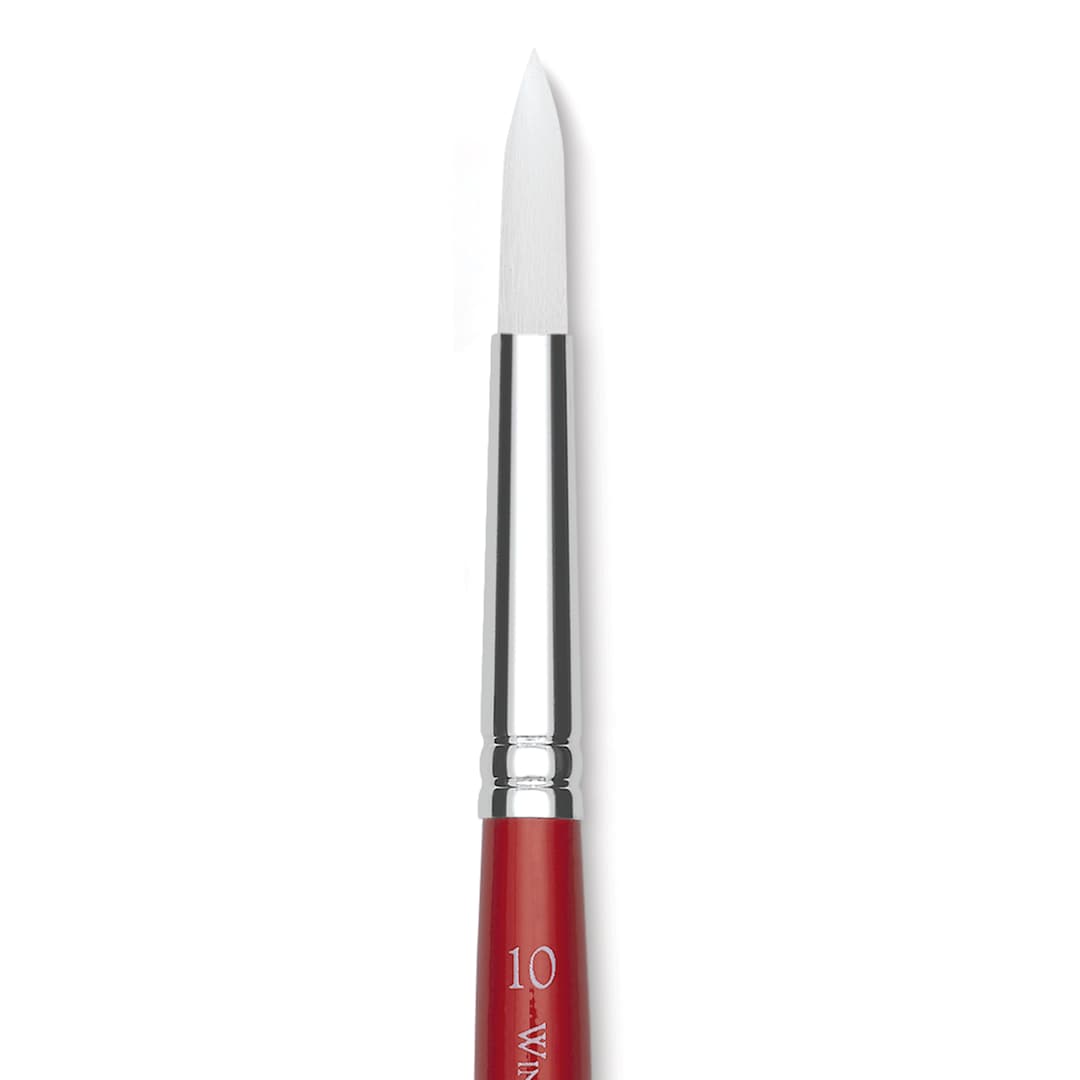 Open in modal - Winsor & Newton University Brush - Round, Short Handle, Size 10