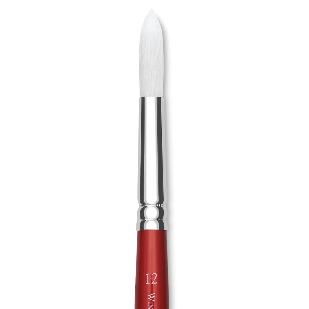 Open in modal - Winsor & Newton University Brush - Round, Short Handle, Size 12