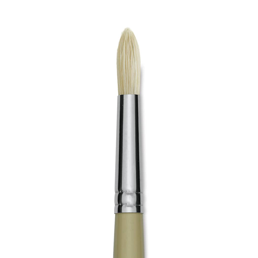 Open in modal - Robert Simmons Signet Brush - Round, Long Handle, Size 6 close up
