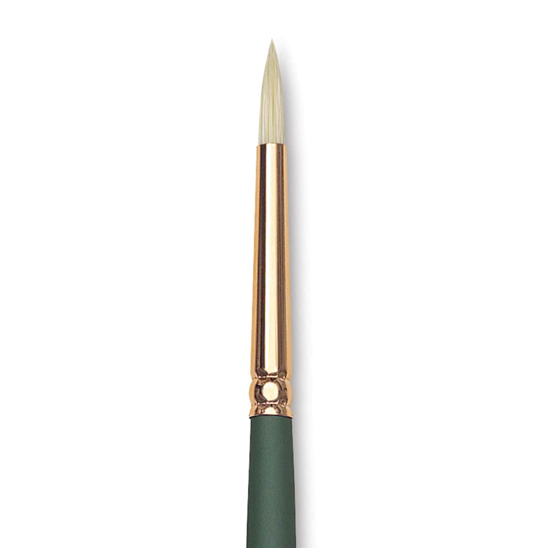 Open in modal - Silver Brush Grand Prix Super Brush - Round, Long Handle, Size 2 close up