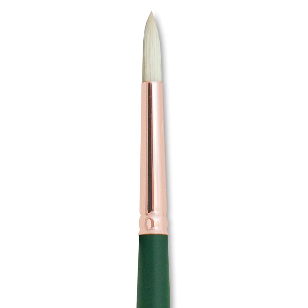 Open in modal - Silver Brush Grand Prix Super Brush - Round, Long Handle, Size 4 close up