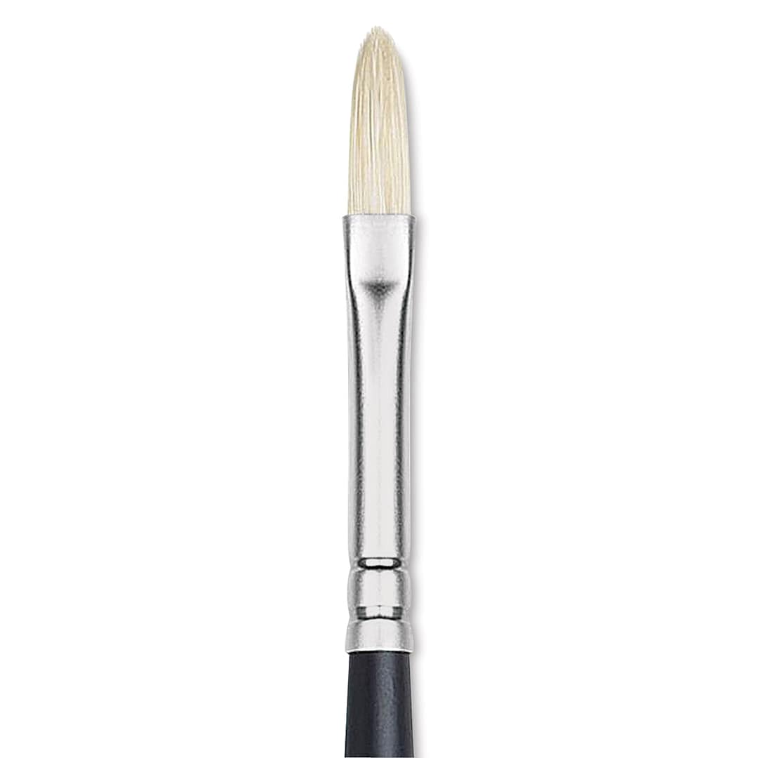 Open in modal - Winsor & Newton Artists' Oil Brush - Filbert, Long Handle, Size 1