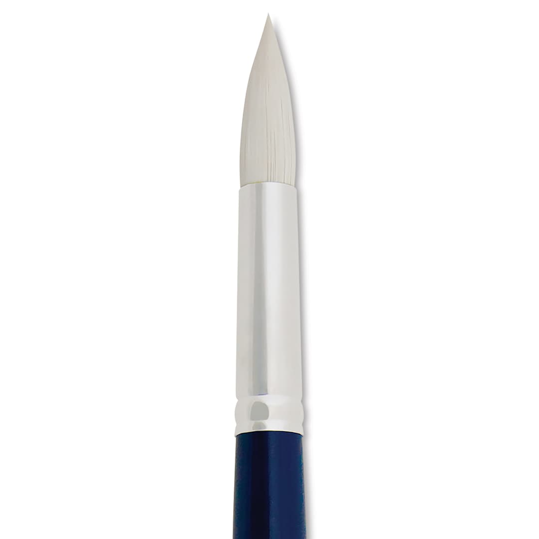 Open in modal - Silver Brush Bristlon Stiff White Synthetic Brush - Round, Size 12 (close-up)