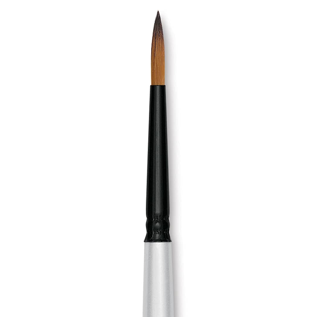 Open in modal - Robert Simmons Simply Simmons Synthetic Brush - Round, Short Handle, Size 4 close up