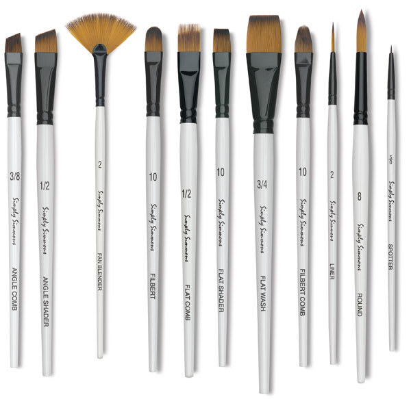 Open in modal - Robert Simmons Simply Simmons Synthetic Brush, Assorted Sizes
