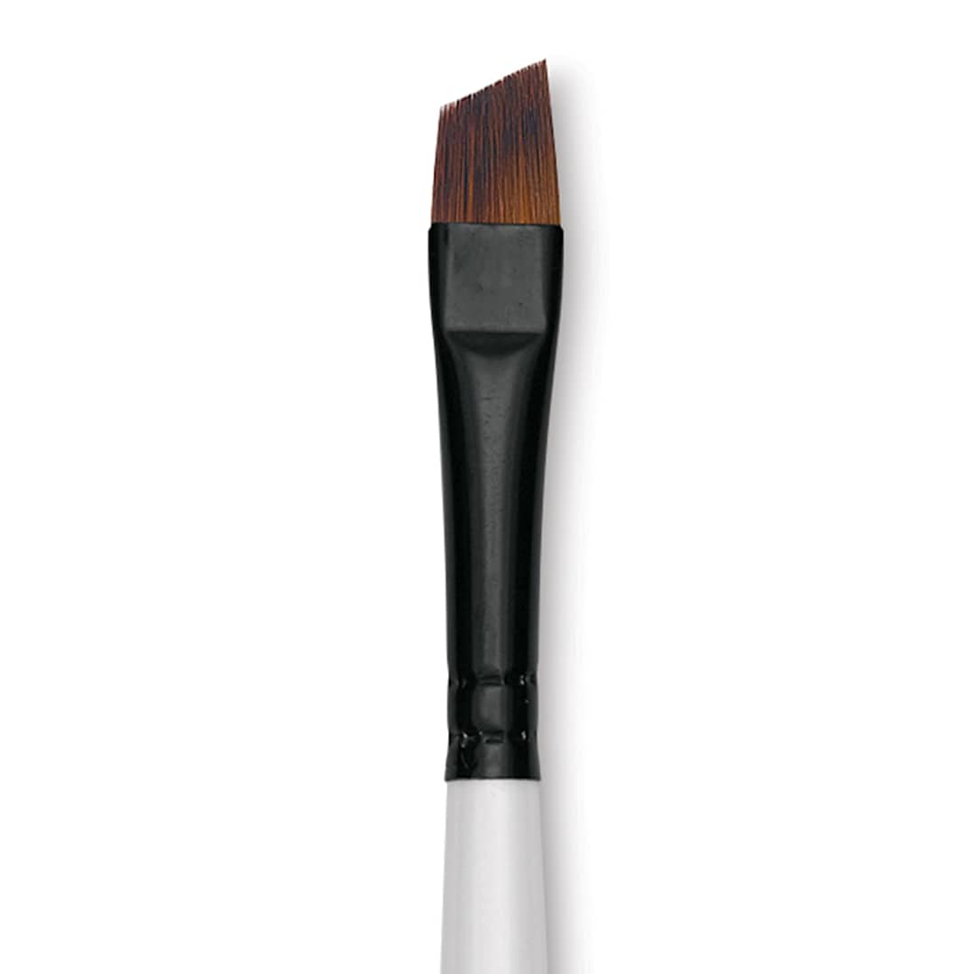 Open in modal - Robert Simmons Simply Simmons Synthetic Brush - Angle Comb, Short Handle, Size 1/4" close up