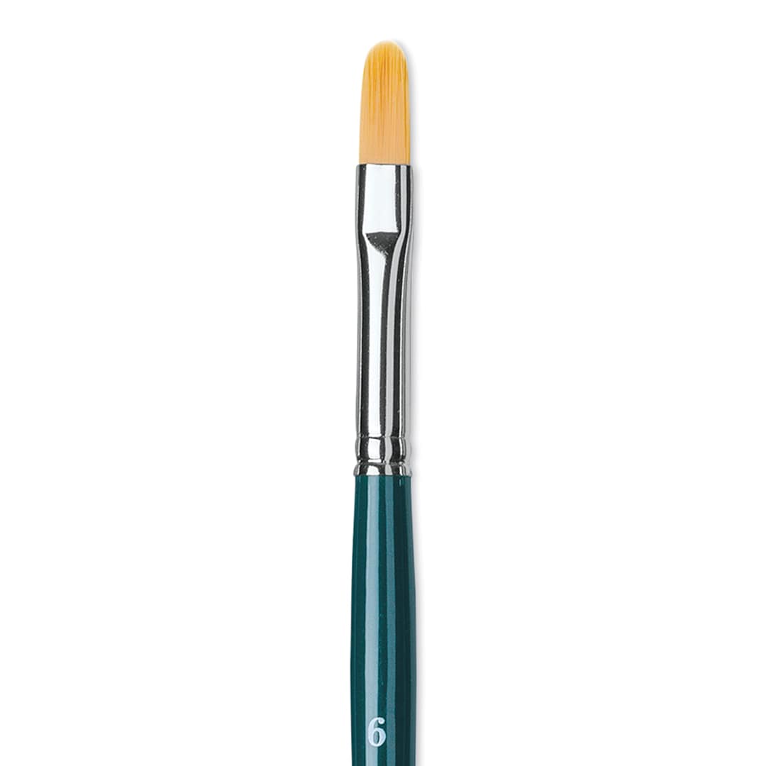 Open in modal - Da Vinci Nova Brush - Filbert, Short Handle, Size 6 close up
