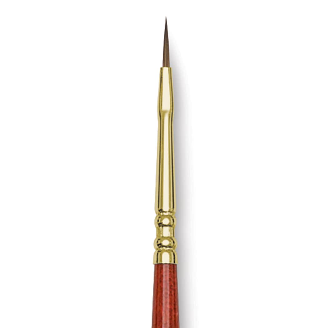 Open in modal - Blick Master Kolinsky Sable Brush - Filbert, Short Handle, Size 0 close up