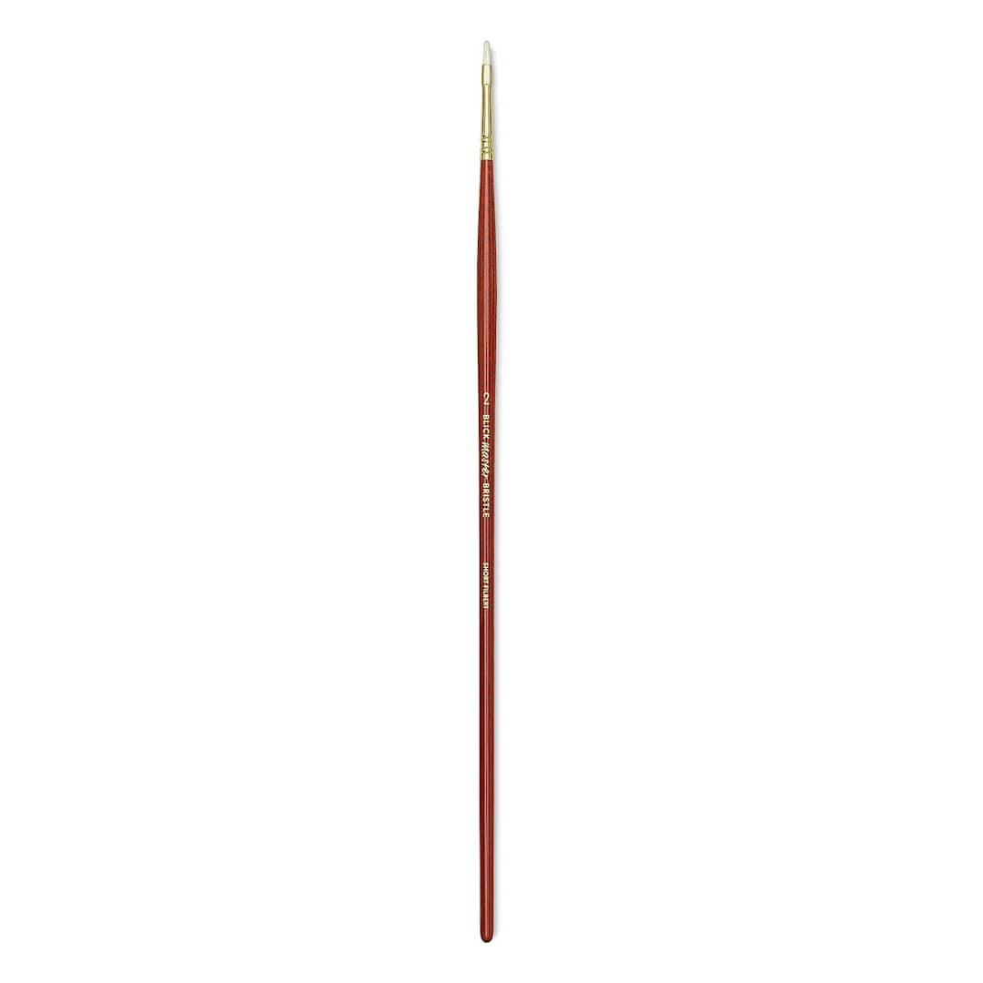 Open in modal - Blick Master Bristle Brush - Short Filbert, Long Handle, Size 2