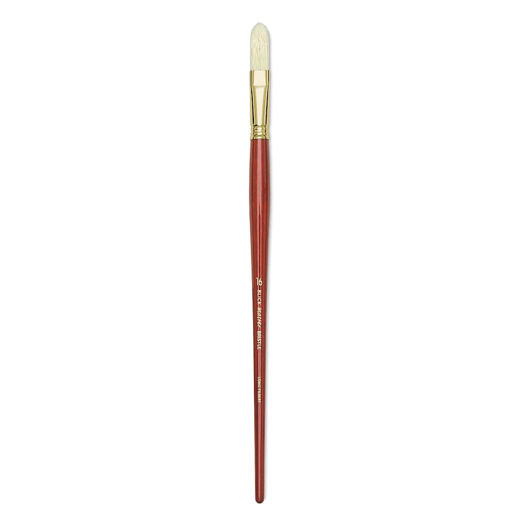 Open in modal - Blick Master Bristle Brush - Long Filbert, Long Handle, Size 16