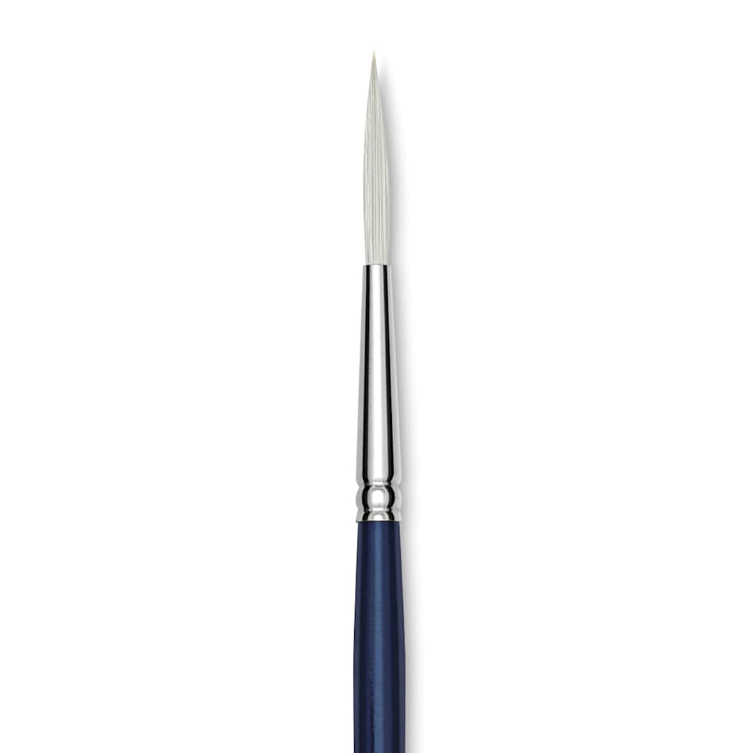 Open in modal - Silver Brush Bristlon Stiff White Synthetic Brush - Script Liner, Size 6 (close-up)