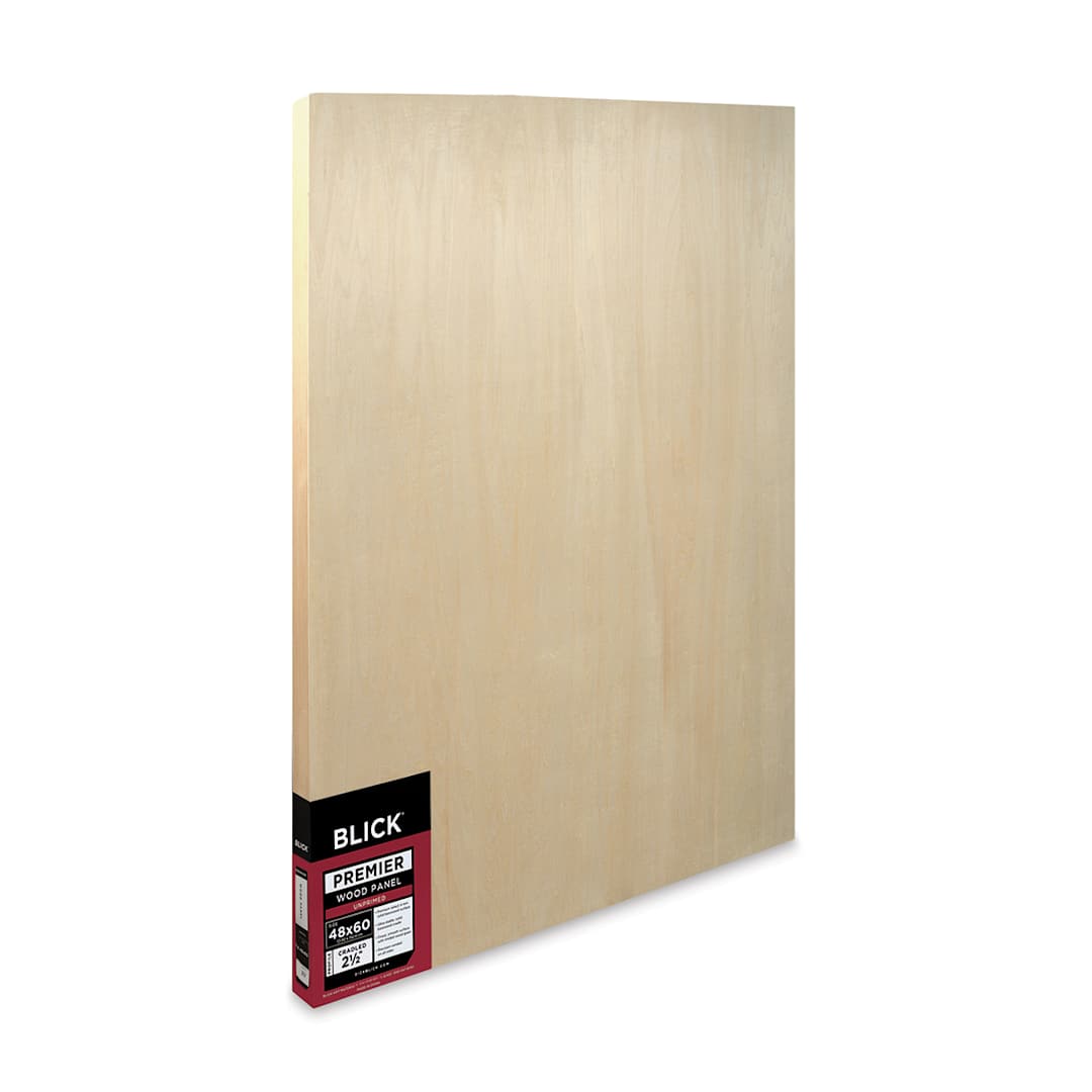 Open in modal - Blick Premier Wood Panel - 48'' x 60'', 2-1/2'' Extra Deep Profile, Cradled (side view)