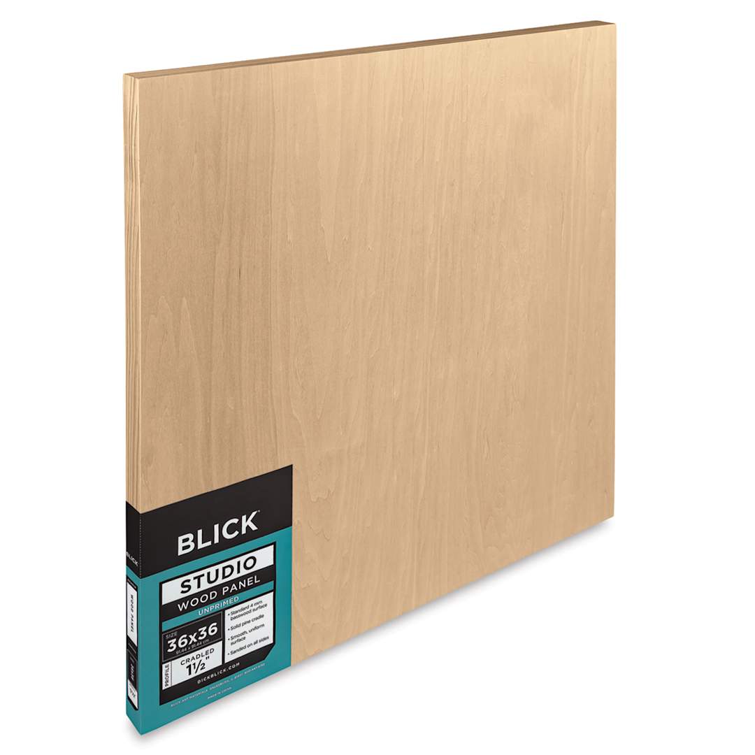 Open in modal - Blick Studio Artists' Wood Panels - Gallery Cradle, 36" x 36", 1-1/2" Cradle